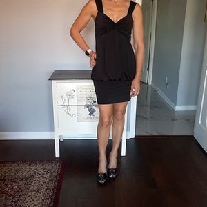 Twenty one black bubble dress with banded bottom